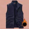 Casual Vest Men's Spring and Autumn Fleece Sleeveless Fleece Vest Outdoor Fleece Vest Vest Vest Vest Vest Sports Jacket