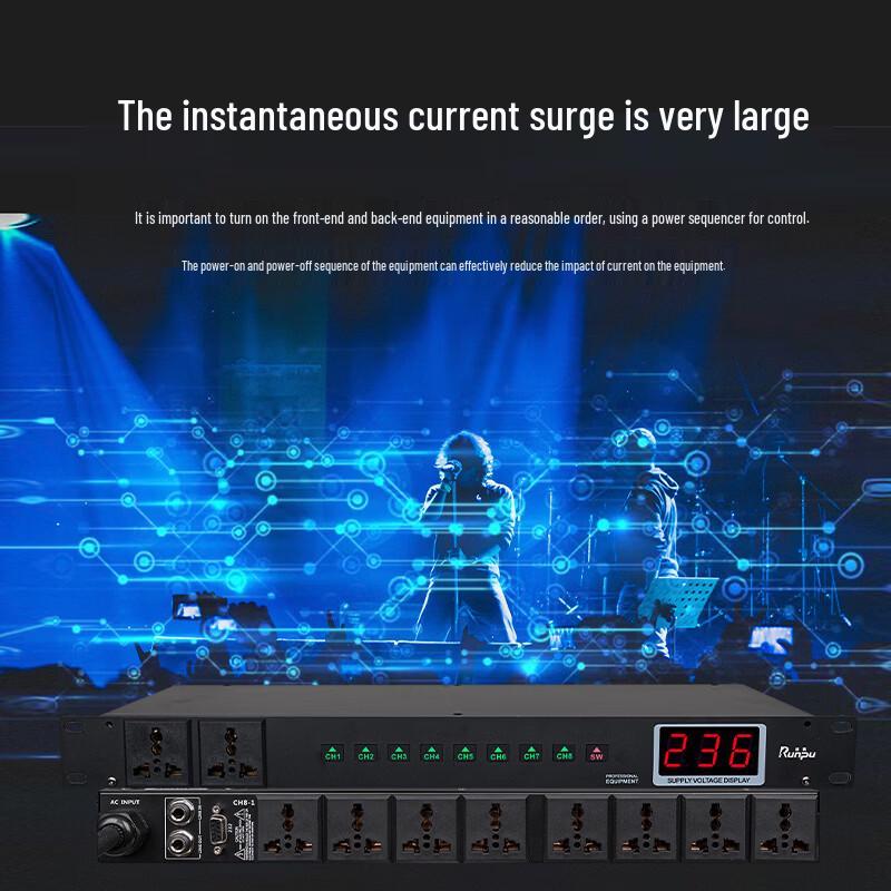 Runpu RP-SD8 Professional 8-Channel Power Sequencer (CN version)