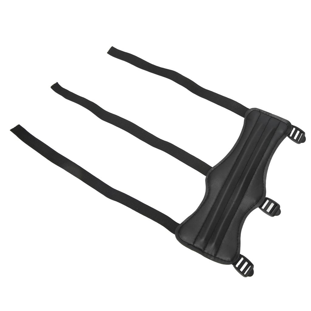 Shooting Arm Protector PU Leather Black Universal Archery Arm Guard for Archery Hall Scenic Spot
