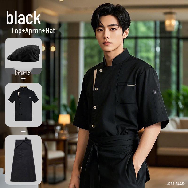 High-End Chef Short Sleeve Workwear for Kitchens, Restaurants, and Catering - Summer Special