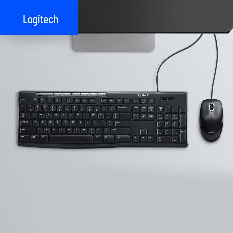 

Logitech MK200 Wired Keyboard and Mouse Combo