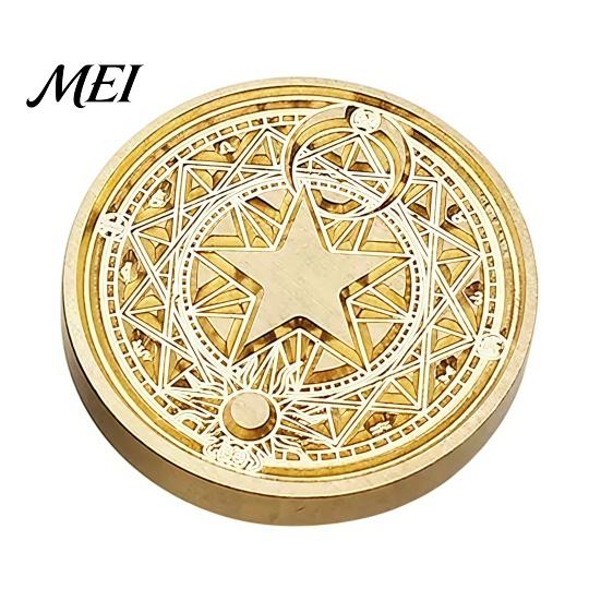 Artistic Relief Stamp Brass Wax Seal Heads, Alphabet Christmas Embossed Sealing Letter Tool Head for Envelope Gift Wrapping Journal Scrapbook