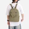 Men Solid Color Backpack Women's Large Capacity Lightweight Backpack Student Travel Bag