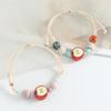 Mori Style Apple Conch Ceramic Beaded Bracelet - Versatile Christmas Ornament for Students