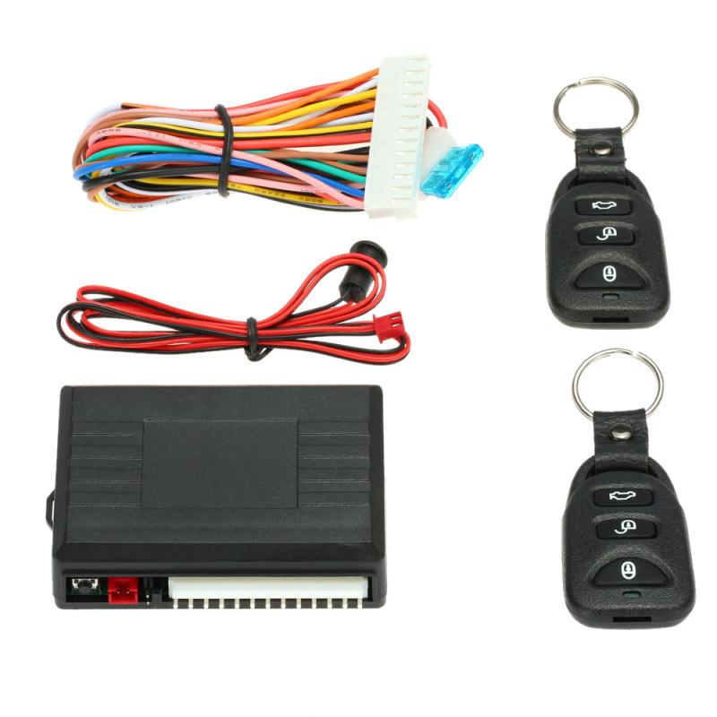 Universal Remote Central Control Box Kit Car Door Lock Keyless Entry System w/ Trunk Release Button Car Remotely lock and unlock