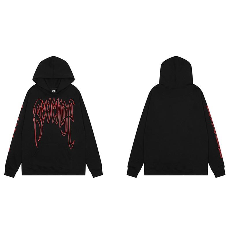 Mens Oversized Hoodie With Embroidered Skull Spine Design Streetwear Casual Pullover Cotton Blend Loose Fit