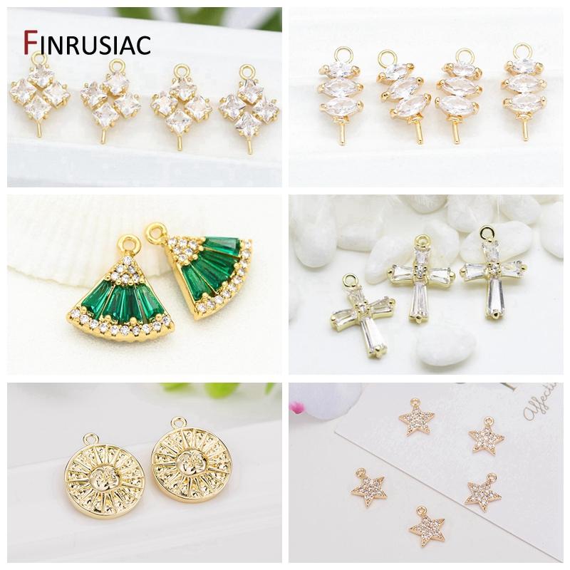 New Designer Unique Handmade 14k Gold Plated Sun Charms For DIY Jewelry Making Earrings Necklace Fittings Material