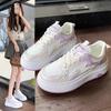 Mesh white shoes women's summer casual sports shoes women's breathable mesh shoes board shoes