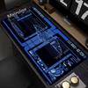 Starship Blueprint Pad Desk Pad Mouse Pad Gamer Computer Cabinet Star Trek Game Office Accessories Keyboard Anime Extended Large