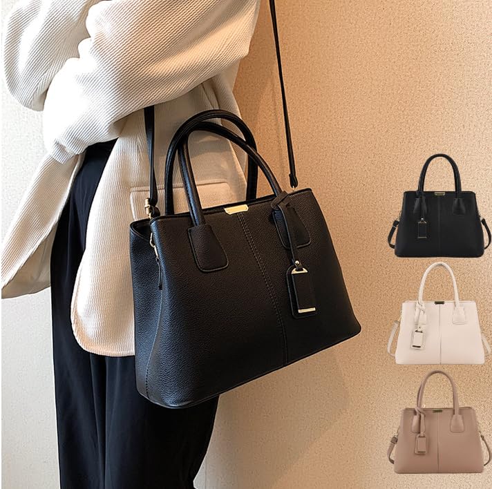 Welltude Shoulder Crossbody Perfect for 2501 Women's Handbag, Bag, Bag, Commuting, Freestanding, (Black)
