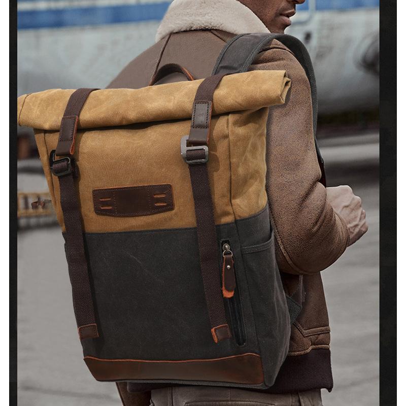 Backpack Men's and Women's Outdoor Sports Hiking Bag Travel Backpack Student Bag Bag Canvas