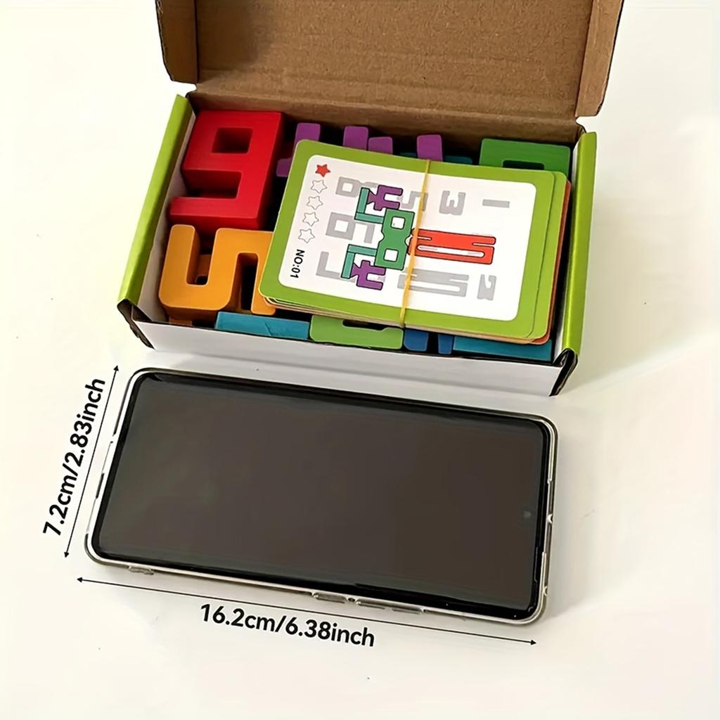 Number Building Block, Number Mazes, Educational Board Games, Wooden Educational Toys,Enhance Logical Thinking, Suitable Gifts For Children!