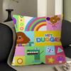 Cartoon Hey-D-Duggee Maple Design Cushion Cover Happy Autumn Harvest Decor Holiday Decorati Pillow Cover