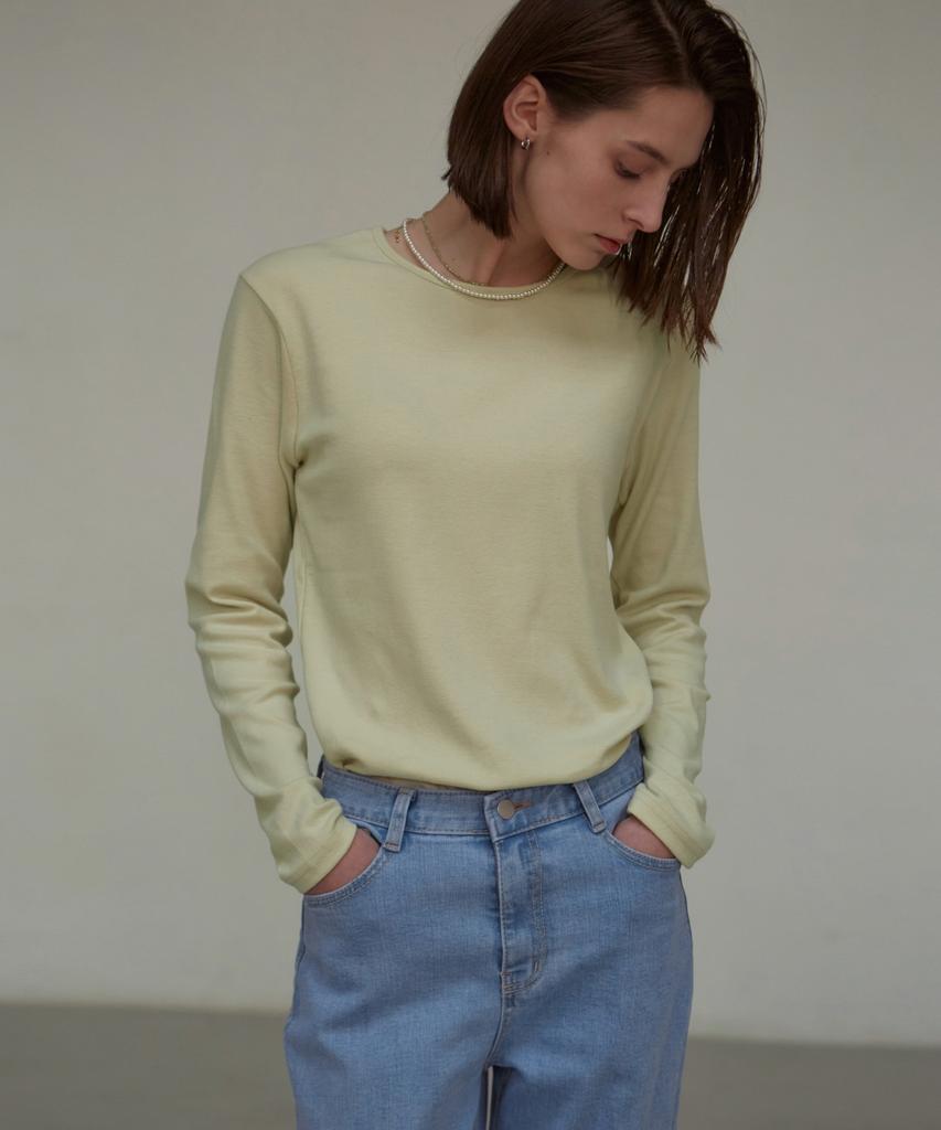 Nigaennikol [Essential] Essential Round Top_Lime
