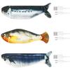 3Pcs Vibration Electric Fish Cat Toy Felt Realistic Flopping Fish Add Fun Interactive Flopping Toy Attract Attention for Cat