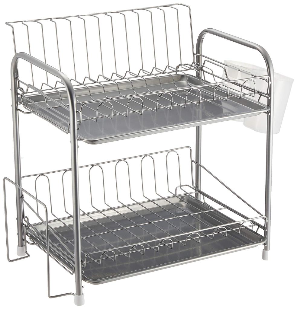 Pearl Metal Resin Dish Drainer, 2-Tier, Simple Ware HW-7301