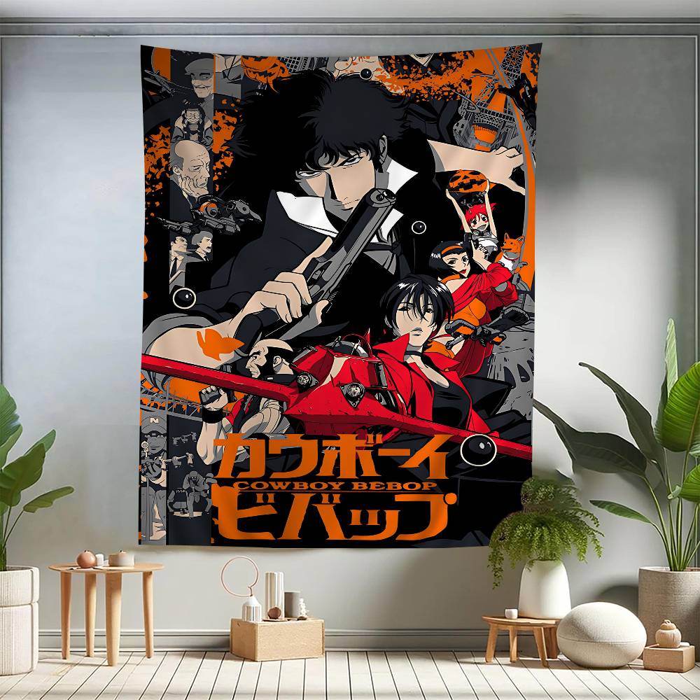 1PC Anime C-Cowboy B-bebopS Hanging Bohemian Tapestry Cheap Hippie Wall Hanging Bohemian Wall Tapestries Mandala Wall Hanging
