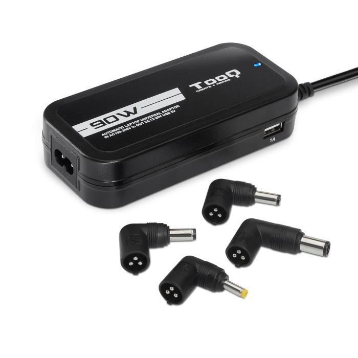 Adaptor de alimentare - TooQ - TQLC-90BS02AT - 90W - 2 porturi USB - Negru