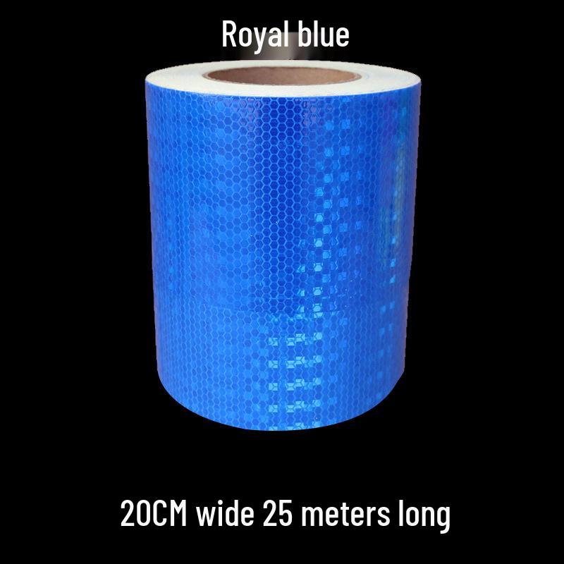 5cm Black Yellow Reflective Honeycomb Arrow Warning Tape Car Sticker