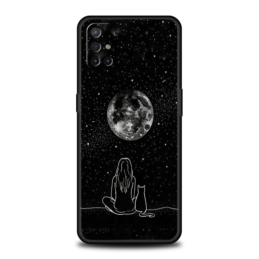 Phone Case For OnePlus 13 12 11 10 9 Pro 9T 13R 12R 10R 9R 9RT 10T 8T 8 Nord 2T CE 2 3 5G N200 N30 Cover Cat Line Black Cats