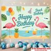 Happy Birthday Pink Design, 1pc Polyester Party Backdrop Banner, Photo Booth Background, Wall Decor