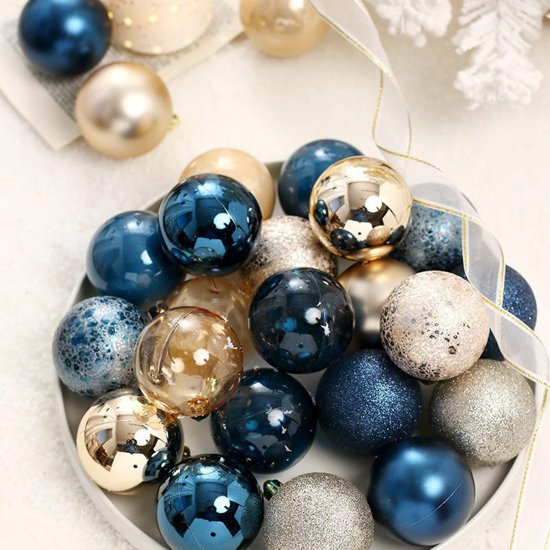 6cm Christmas Balls 12pcs Set Macaron Color Mix Tree Ornaments Holiday Decor