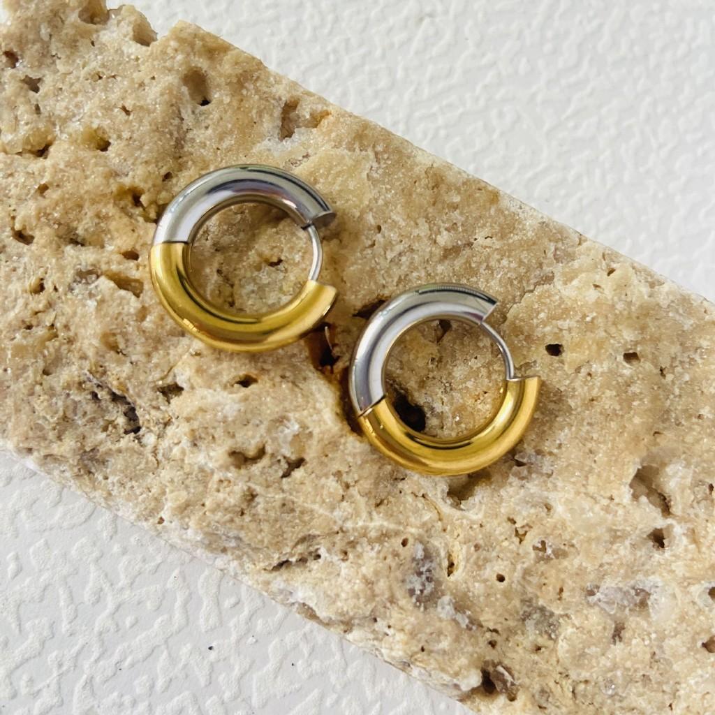 Alloy Plated Elegant Earrings With Geometric Circle Design Women For
