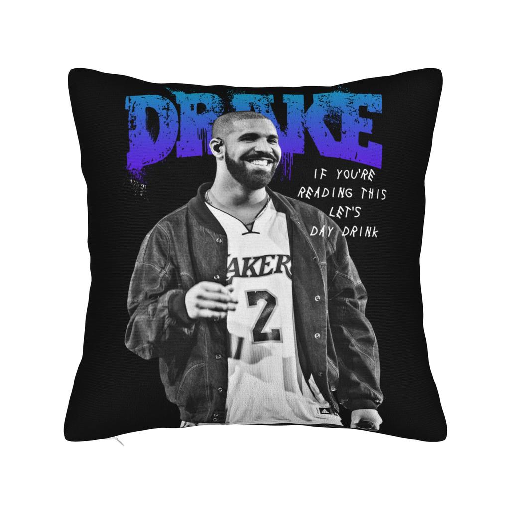 Drake Rapper Pillowcase Printing Polyester Cushion Cover Decor Pillow Case Cover Home Square 18''