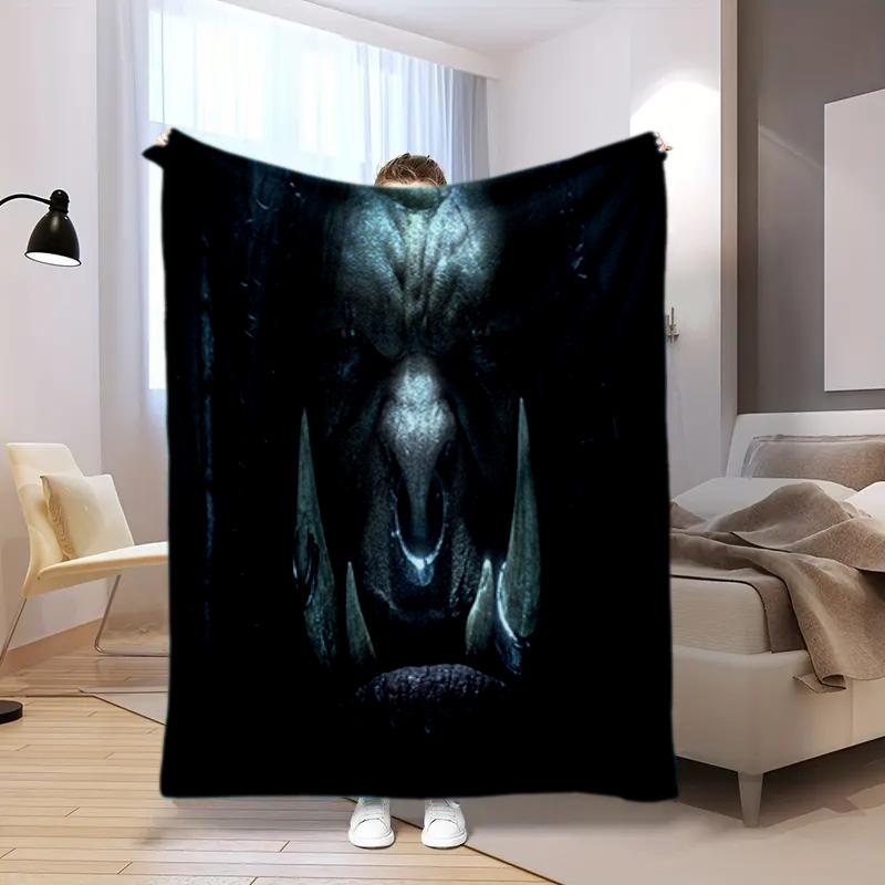 classic game World of Warcraft Frozen Throne blanket Soft and portable four season home bed, sofa blanket, office travel, lunch break, warm blanket Y7