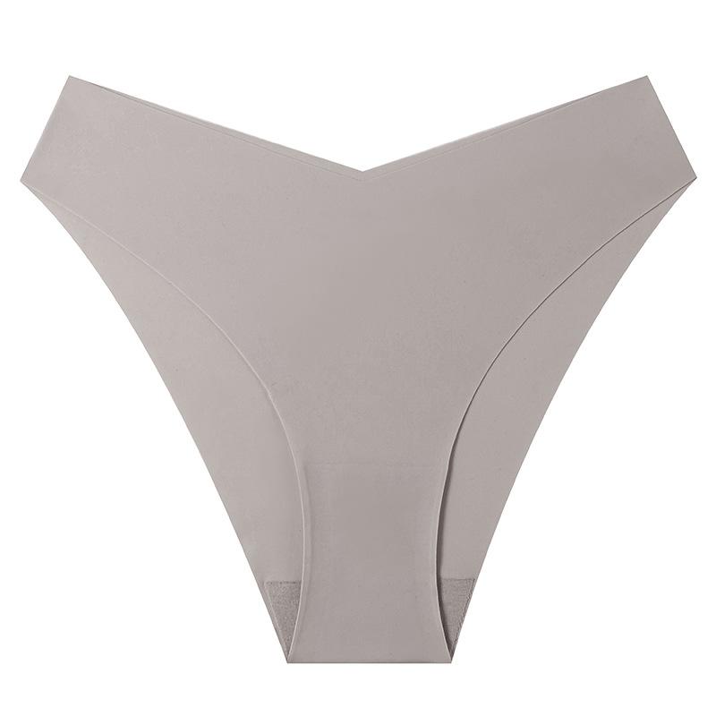 Plus Size Ladies Spring and Summer Sports Fast Dry Breathable Ice Silk Non Mark Low Waist Triangle Briefs