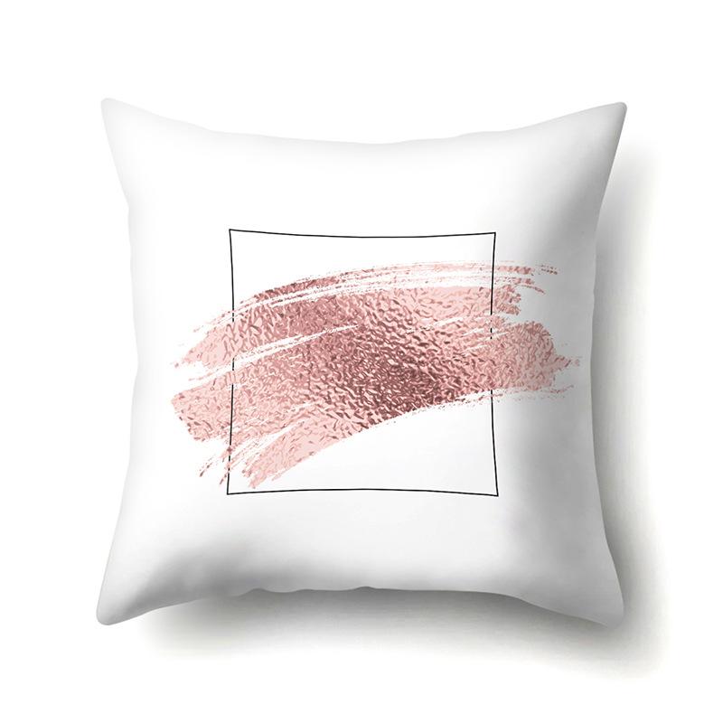 Polyester Pillow Case Automobile Decoration Home Print Pillow Case Automobile Sofa Waist Cushion Cover