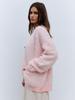 Mink Velvet Sweater Cardigan Women Autumn Winter Lazy Loose Knit Sweater Warm Sweater Cardigan Blend Comfortable Undercoat Long Sleeves Sweater