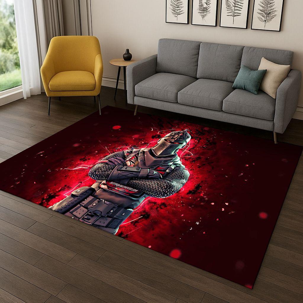 3D Kobercová rohožka s motivem hry F-Fortnite pro ložnici, obývací pokoj, pohovku, předsíň, dekorace do domácnosti, rohožka pro dětský herní prostor, protiskluzová, vánoční dárek