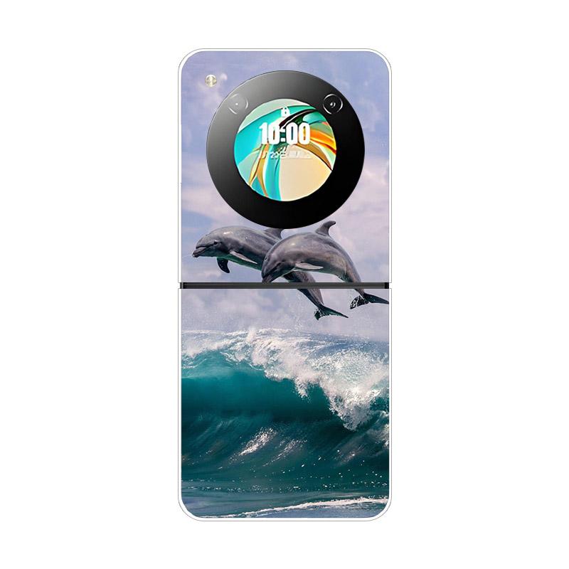 Hülle Für ZTE Nubia Flip NX724J Fundas Transparent Hart Faltbar Stoßfest Bumper Für ZTE Libero Flip 5G Nubia Flip2 Klare Abdeckung