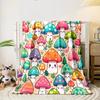 Cute Cartoon Mushrooms Delight print blanket soft and cozy perfect for the living room bed sofa or a nap,gift