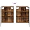 Bathroom Furniture Set 4 Pcs Reclaimed Wood Engineered Wood and Glass