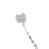 Inlaid Zircon Marquise Beading Chain: Handmade Crystal Jewelry Accessory with Micro-Diamond Detail