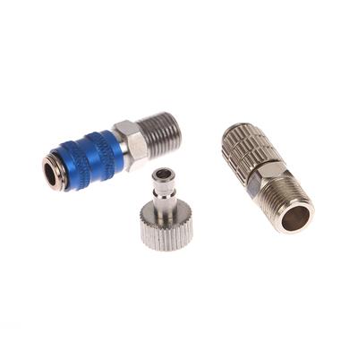 1 conjunto de 1/8 polegadas Bsp macho e fêmea conexões adaptador aerógrafo peças aerógrafo desconexão rápida acoplador liberação encaixe plugue