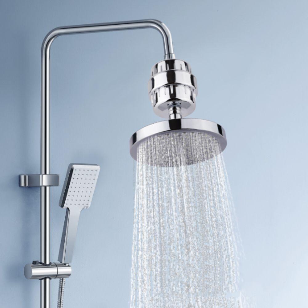 360° Adjustable Shower Head Filter Reduce Skin Dryness Hard Water Filter Shower Use