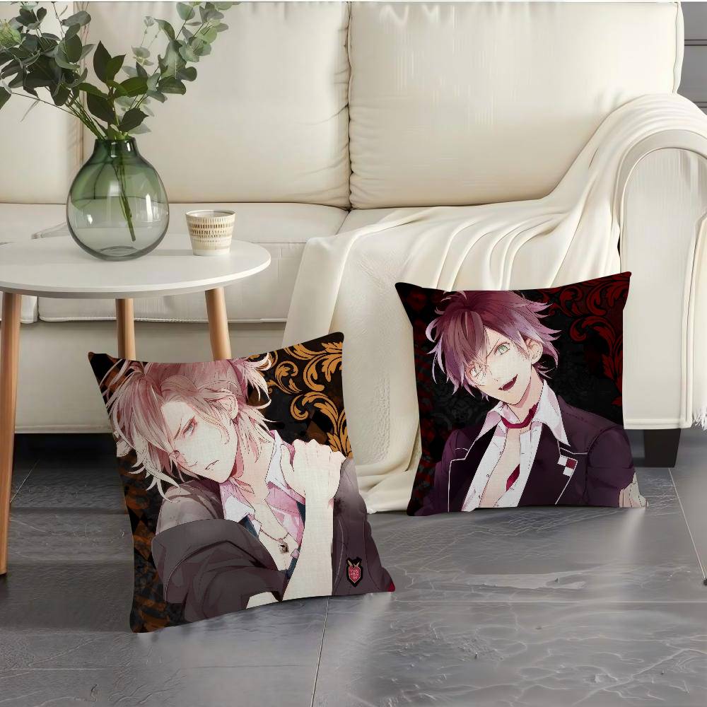 Anime Diabolik Lovers Pillow Cushion Cover Pillowcase Living Room Sofa Home Decor