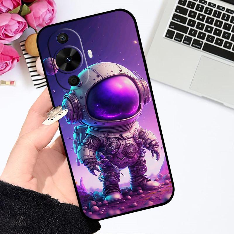 For Huawei Nova 12S Case Nova12S Cute Cartoon Cover Soft Silicone Phone Case For Huawei Nova 12S Bumper astronaut Painted Covers