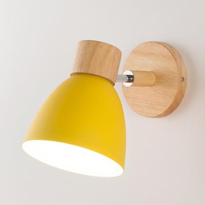 Minimalist Macaroon 6 Color Steering Head E27 Nordic Wall Lights Bedside Wall Sconce Modern Wall Light for Bedroom Nordic
