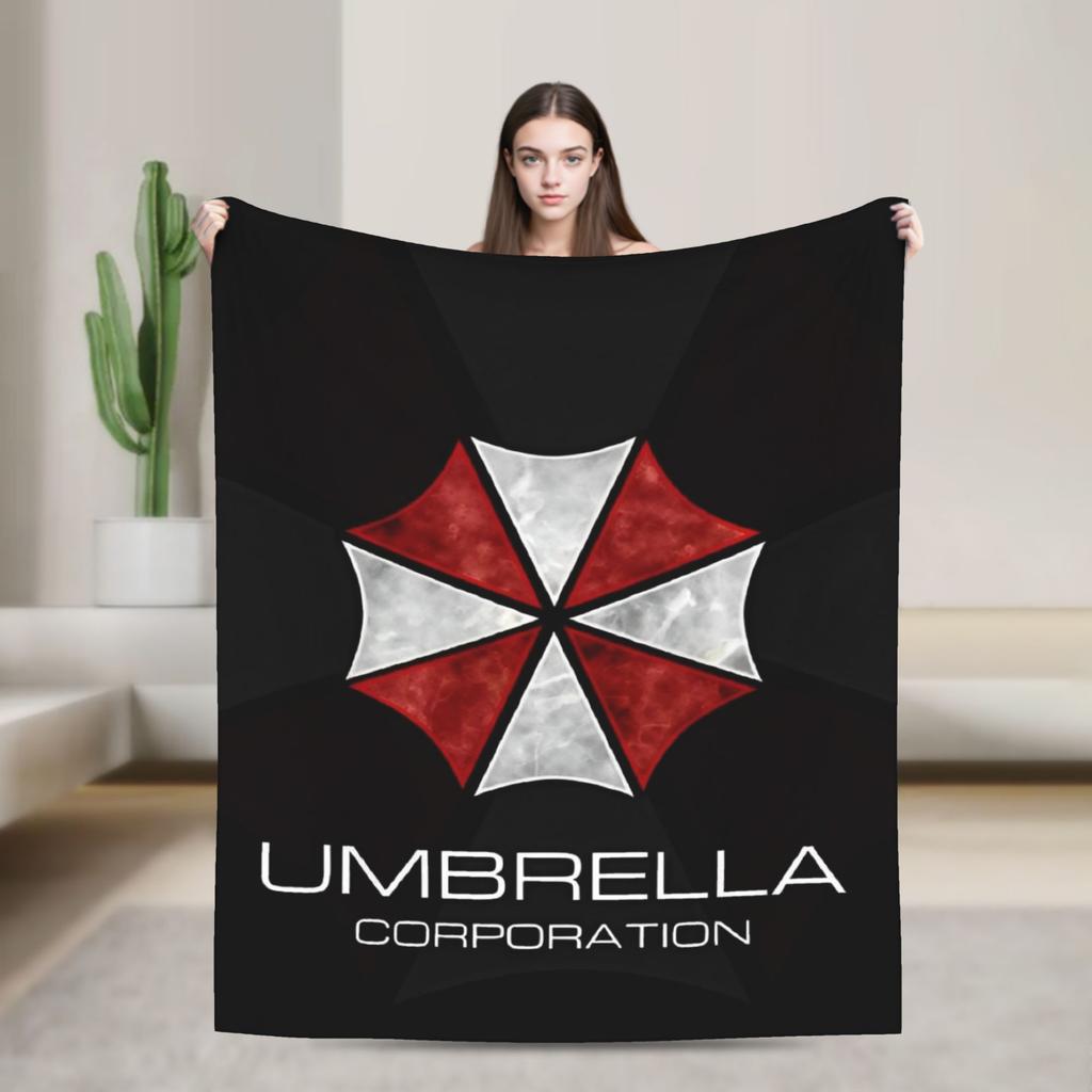 Leon Kennedy Resident 4 Remake Blankets Fleece Video Game Eviled Super Warm Throw Blankets for Bedroom Sofa Bed Rug