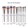 10/14 Pcs Champagne Gold Makeup Brushes Complete Set Of Foundation Loose Powder Blush Concealer Eye Shadow Professional Set