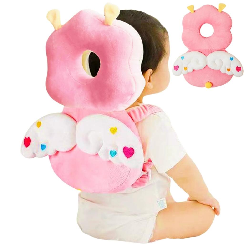 Baby Fall Prevention Cushion Baby Head Bee and Angel Breathable Baby Indoor Protective Head Guard Perfect Gift Backpack, Guard, Cute, Anti-Bump,