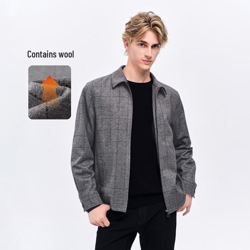 

Navigare Men s Plaid Lapel Knit Jacket M/48