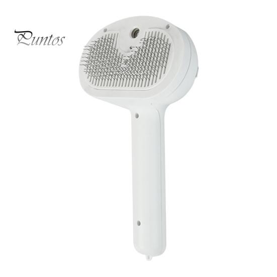 

Паровая щетка для кошек, антистатическая расческа-спрей для домашних животных, самоочищающийся инструмент для ухода за волосами с бутылкой воды, массажная щетка для кошек белый