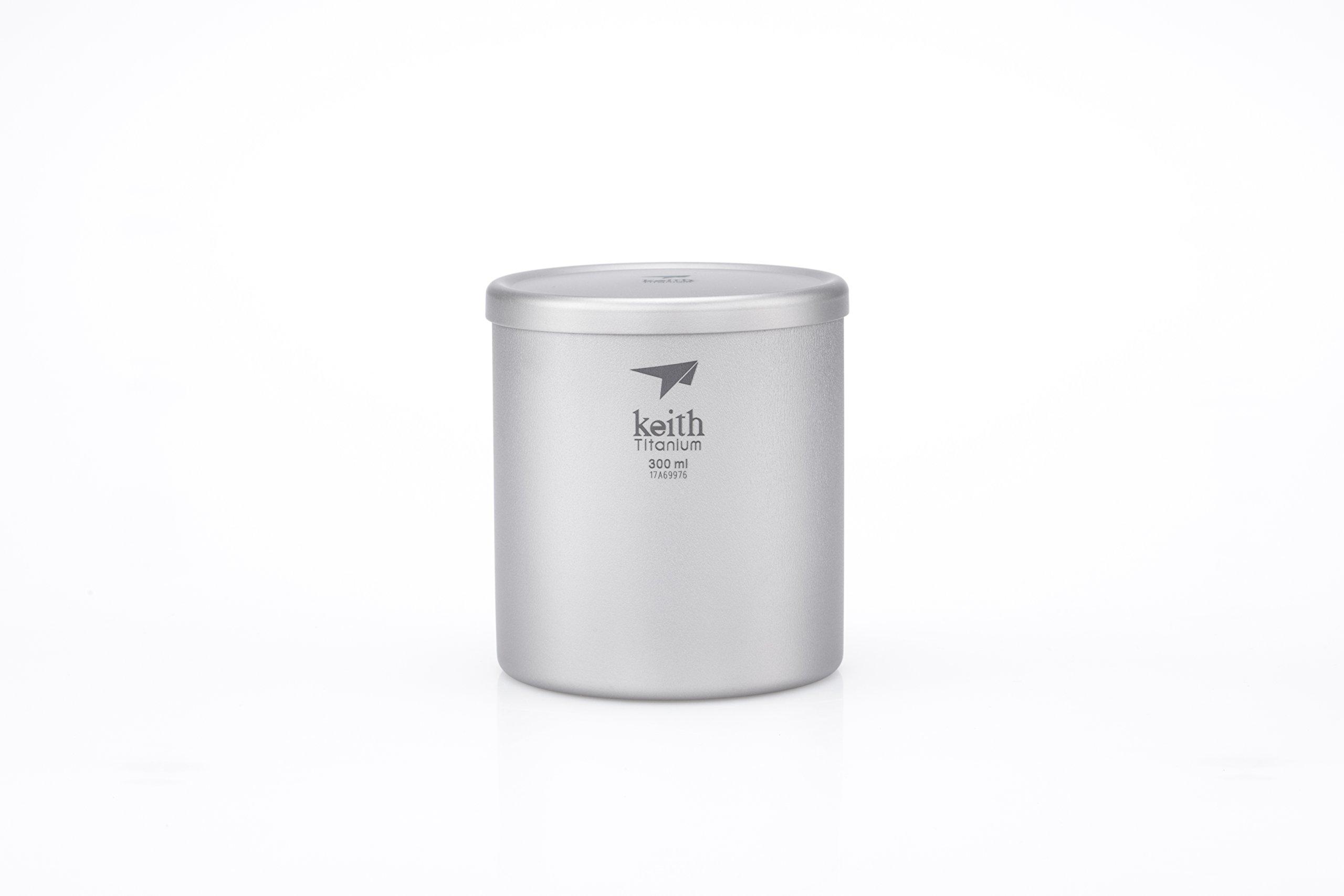 

Кружка Keith Pure Titanium ti3302 с двухстенной крышкой FL OZ-10.1