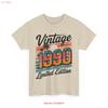 Vintage 1990 Limited Edition Birthday T Shirt Retro Style Vintage Washed Fashion Streetwear Comfortable Unisex