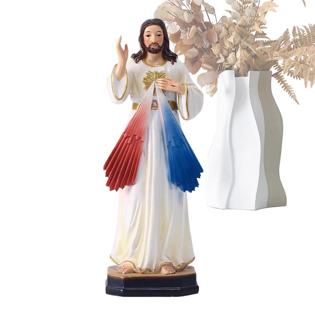 3D Sacred Jesus Figures Ornament Religious Birth Of Jesus Figurines Home Decor Decoration Desk Jesus Figurines 21.5CM